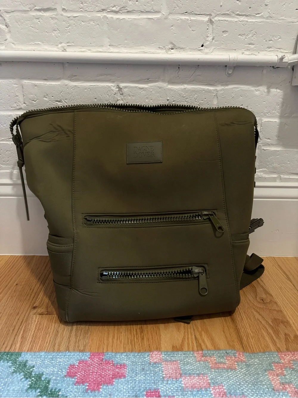 Dagne Dover Olive Green Baby Bag Backpack
